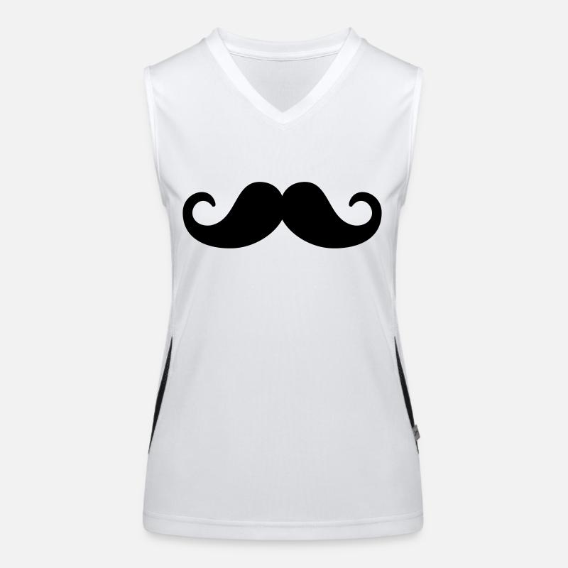Moustache Débardeur respirant contrasté Femme