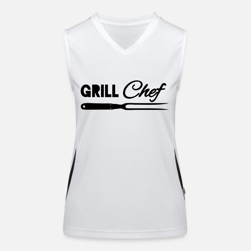 Grill chef Funktionelles Kontrast-Tank Top für Frauen