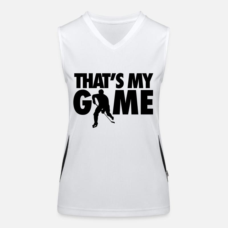 Hockey: That's my game Funktionelles Kontrast-Tank Top für Frauen