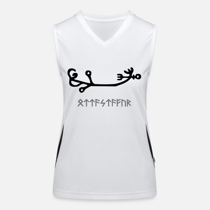 Wikinger Rune Funktionelles Kontrast-Tank Top für Frauen