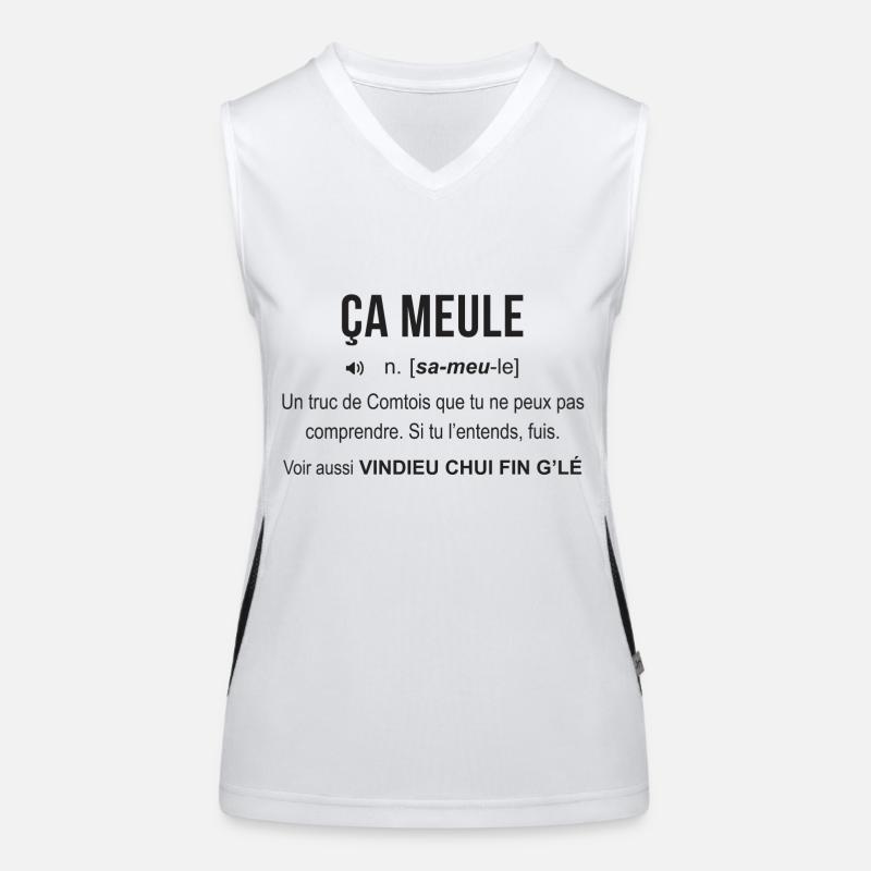ca meule Franche Comté Débardeur respirant contrasté Femme