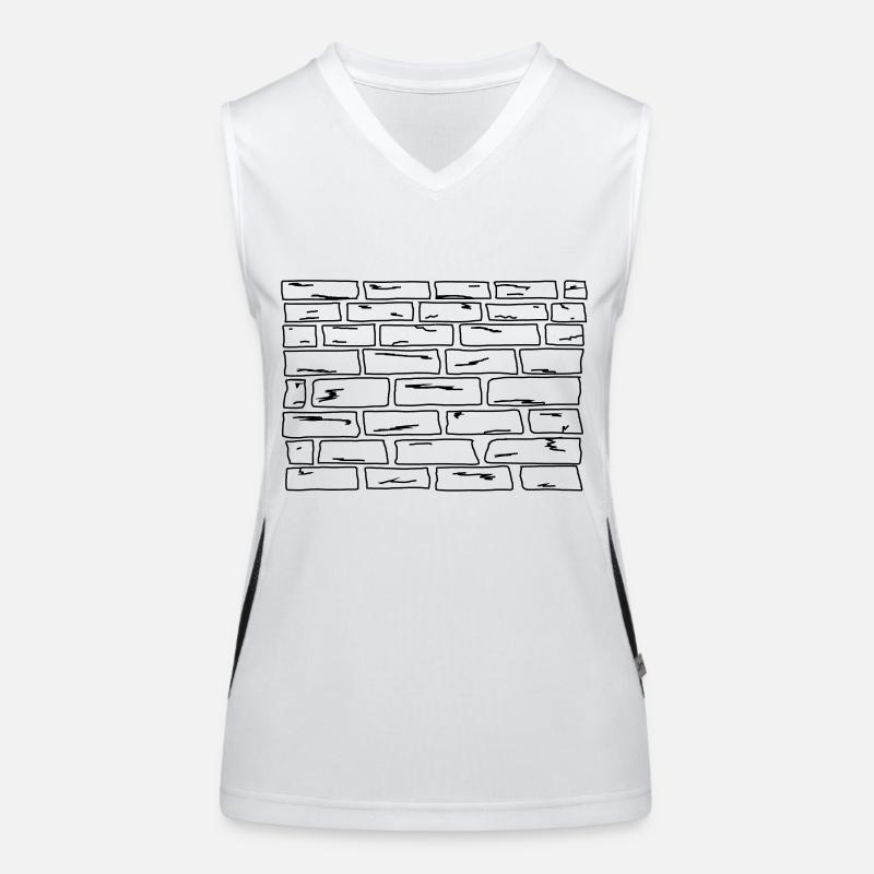 Die Mauer Funktionelles Kontrast-Tank Top für Frauen