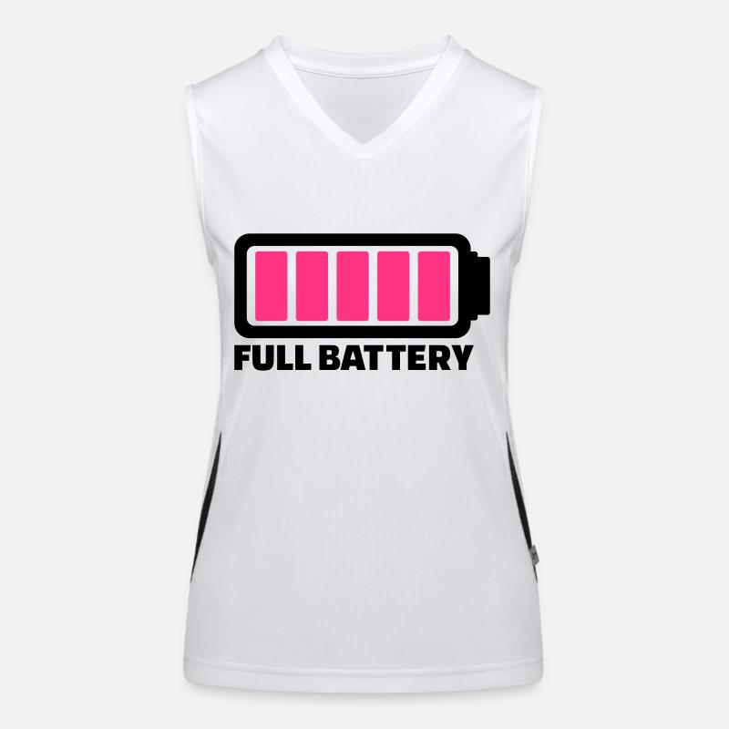 Batterie Funktionelles Kontrast-Tank Top für Frauen