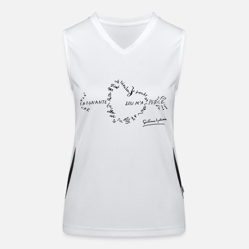 calligramme_fleche_saignante Débardeur respirant contrasté Femme