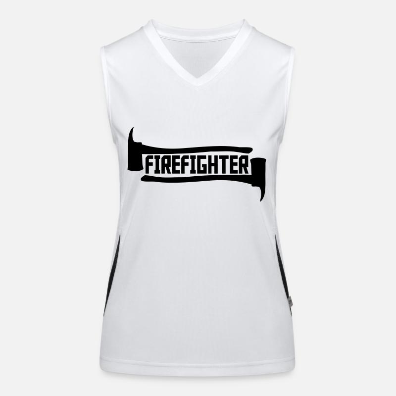 Pompier Axt Logo Débardeur respirant contrasté Femme