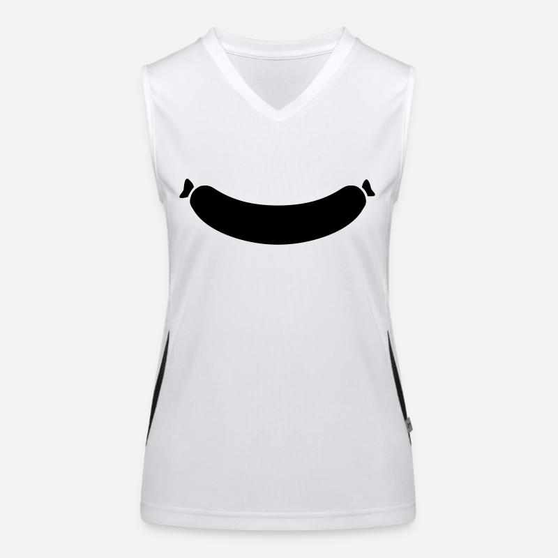 Wurst Funktionelles Kontrast-Tank Top für Frauen