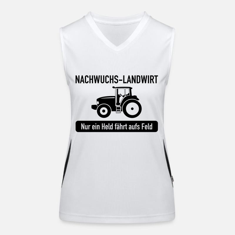 Nachwuchslandwirt Funktionelles Kontrast-Tank Top für Frauen