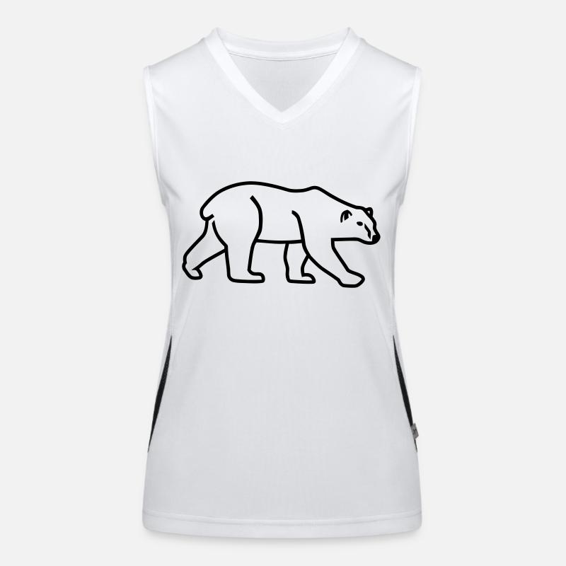 Polar bear Women's Functional Contrast Tank Top