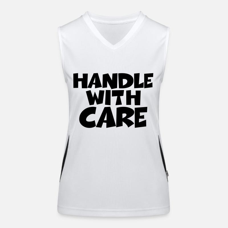 Handle with care Funktionelles Kontrast-Tank Top für Frauen