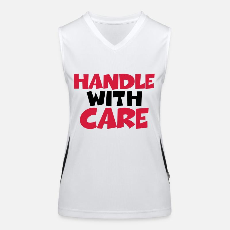 Handle with care Funktionelles Kontrast-Tank Top für Frauen