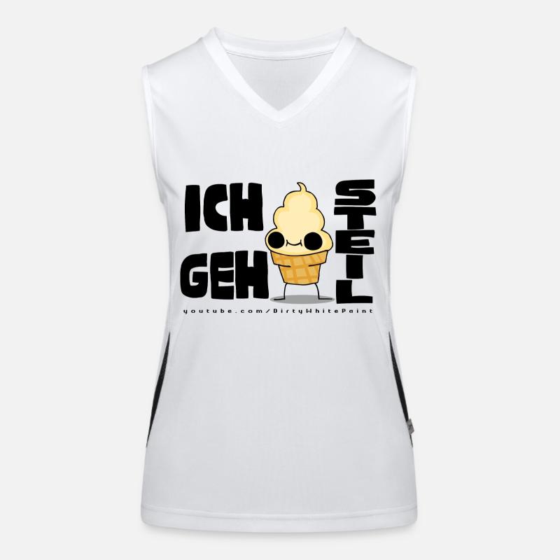 ICH GEH STEIL Funktionelles Kontrast-Tank Top für Frauen