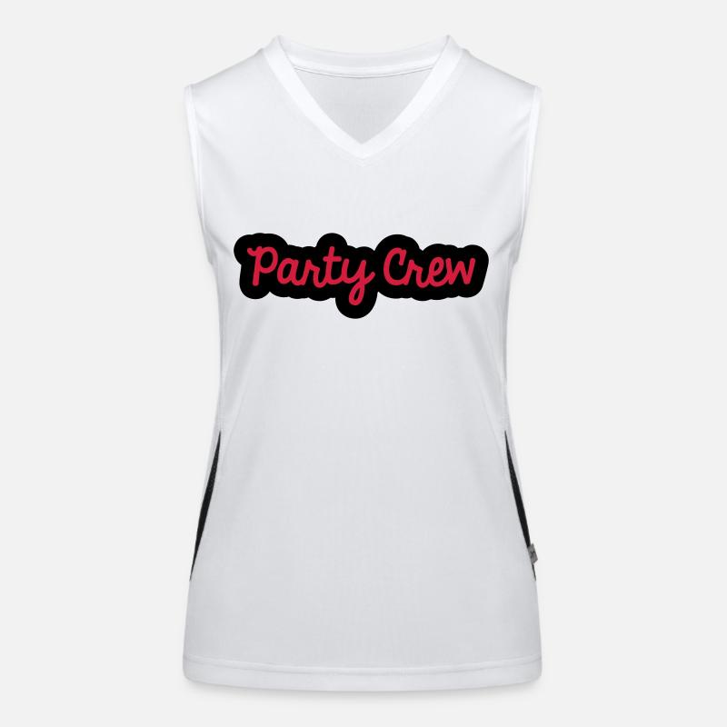 Party Crew Funktionelles Kontrast-Tank Top für Frauen