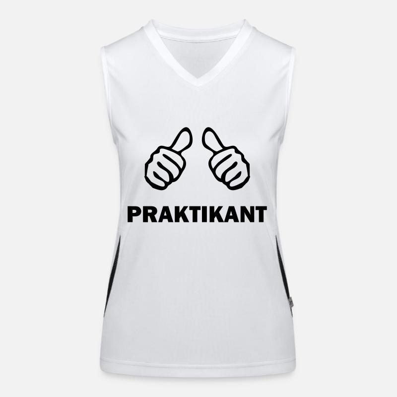 praktikant Funktionelles Kontrast-Tank Top für Frauen
