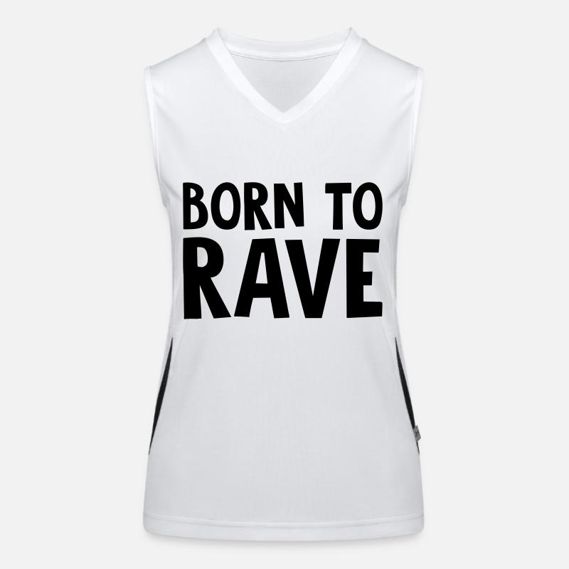 born to rave Women's Functional Contrast Tank Top