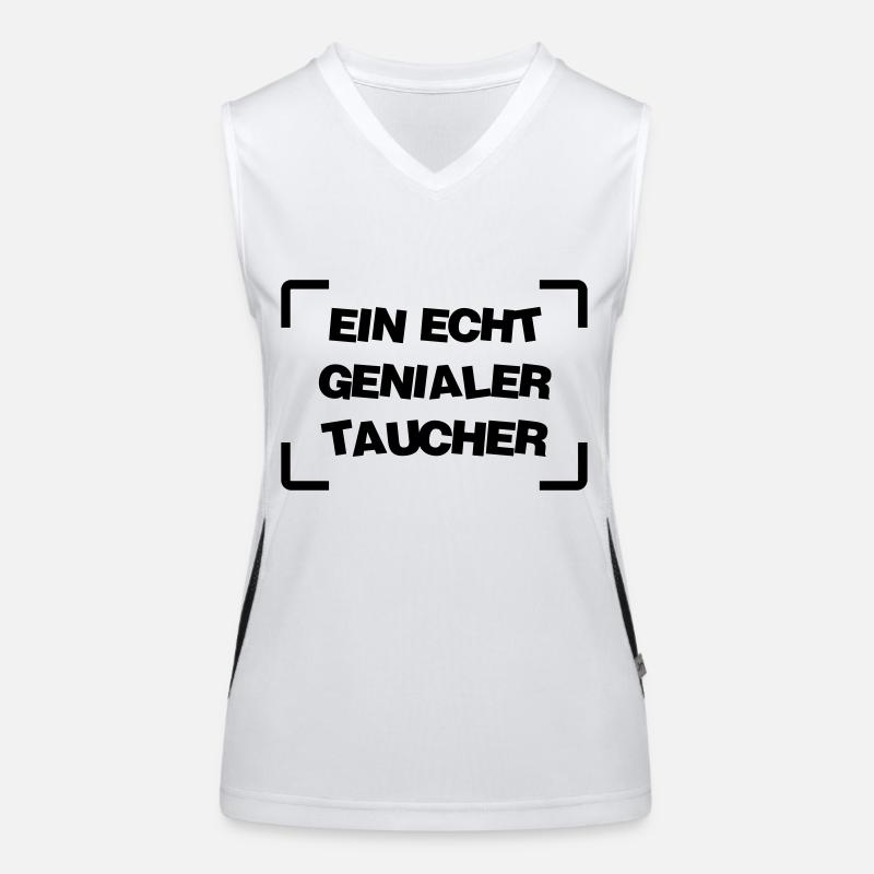 Taucher / Taucherin / Schwimmer / Schwimmen Funktionelles Kontrast-Tank Top für Frauen