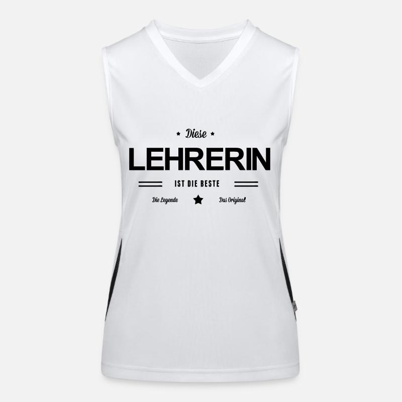 Beste Lehrerin Funktionelles Kontrast-Tank Top für Frauen