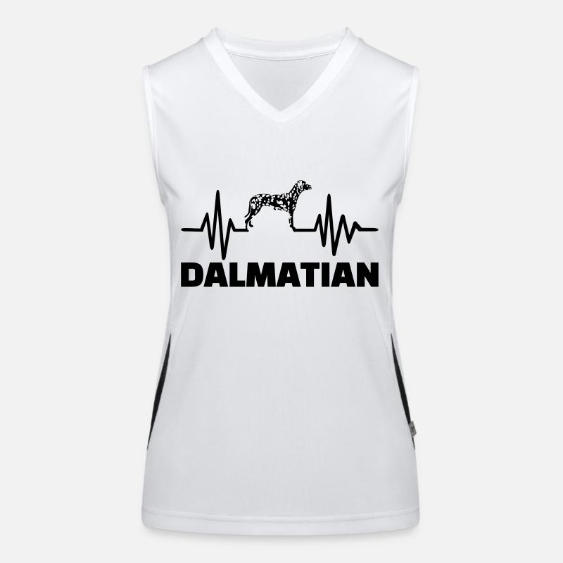 Dalmatiner Funktionelles Kontrast-Tank Top für Frauen