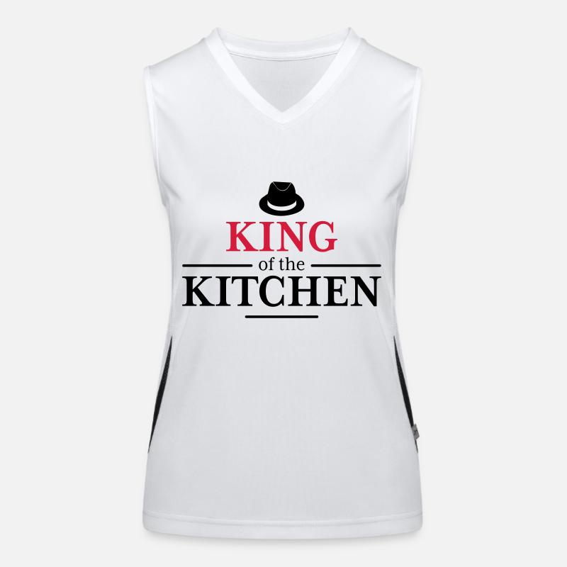 King of the Kitchen Funktionelles Kontrast-Tank Top für Frauen