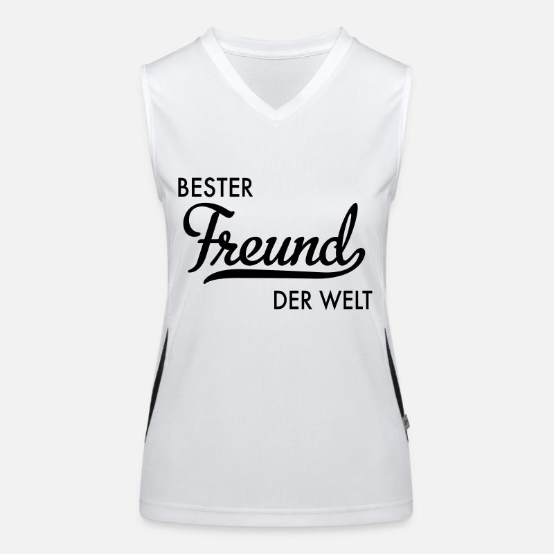 Bester Freund der Welt Funktionelles Kontrast-Tank Top für Frauen