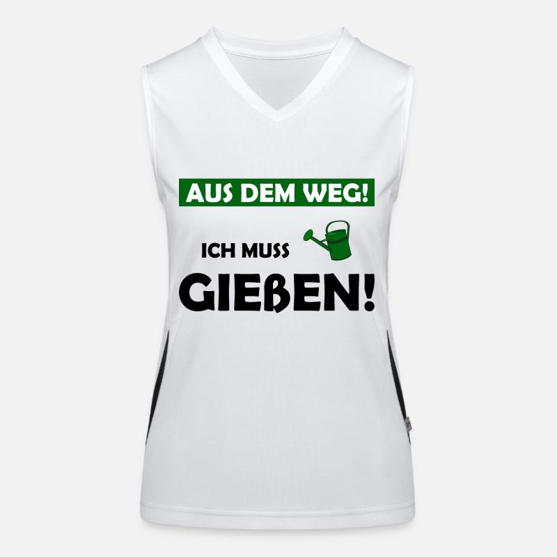 Garten gießen Funktionelles Kontrast-Tank Top für Frauen