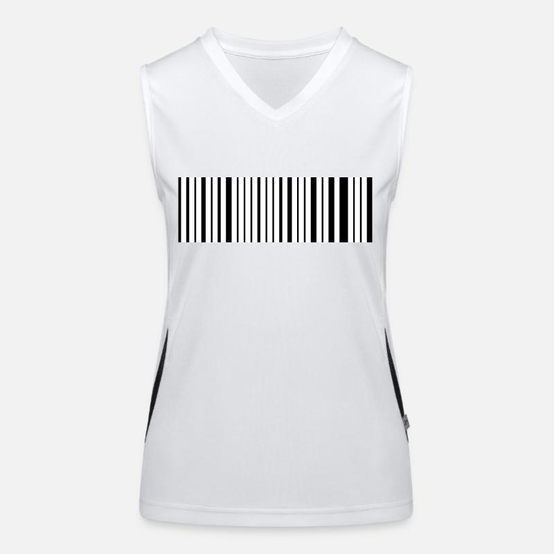 Barcode Funktionelles Kontrast-Tank Top für Frauen