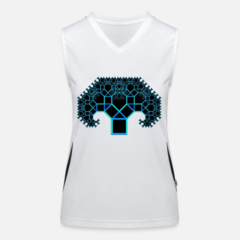 mein Pythagorasbaum Funktionelles Kontrast-Tank Top für Frauen