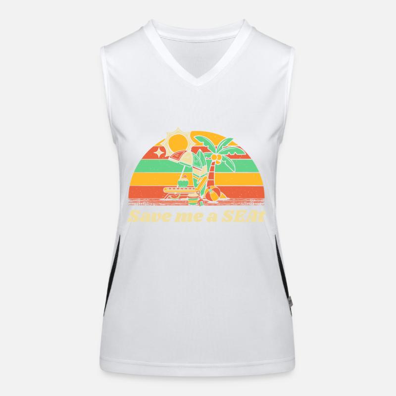 Save me a SEA Beach Trip Ocean Travel Summer Funktionelles Kontrast-Tank Top für Frauen