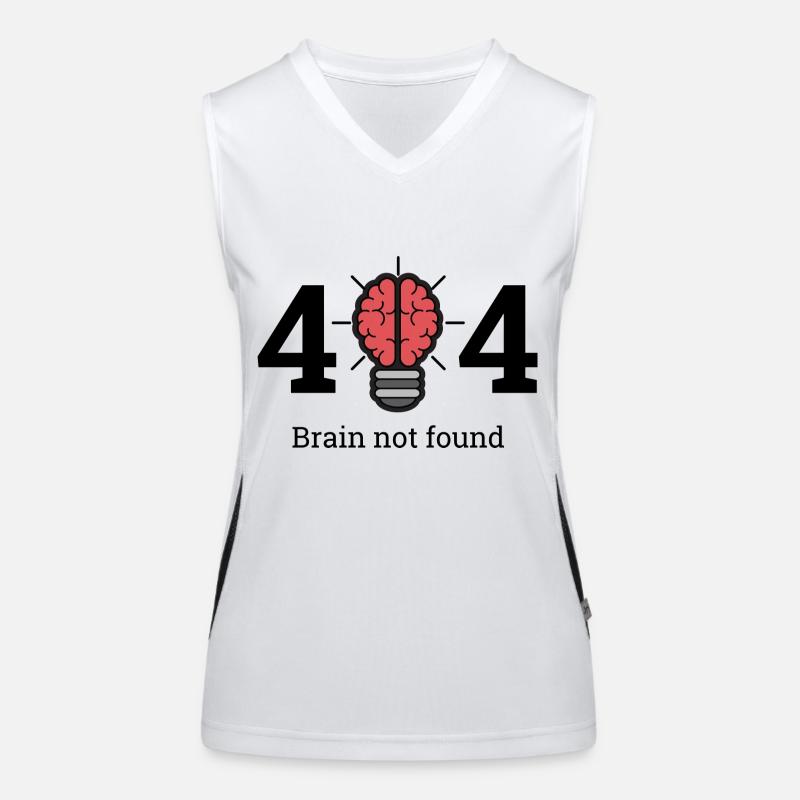 404 - brain not found Women's Functional Contrast Tank Top