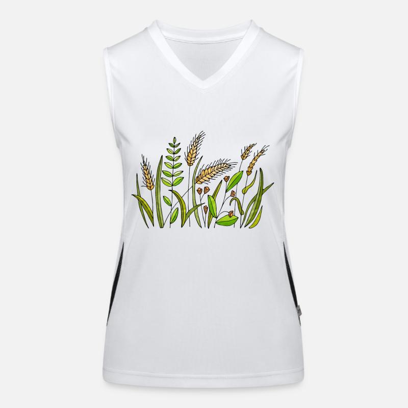 Gras Funktionelles Kontrast-Tank Top für Frauen