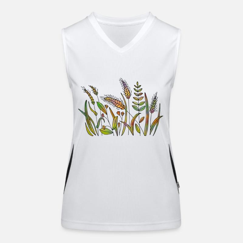 Gras Funktionelles Kontrast-Tank Top für Frauen