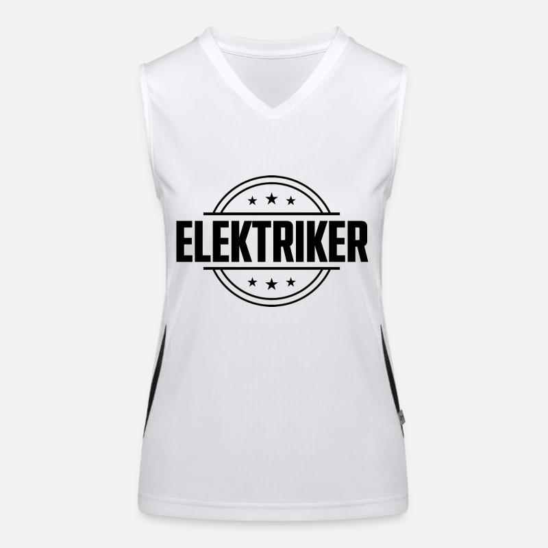Elektriker Beruf Funktionelles Kontrast-Tank Top für Frauen