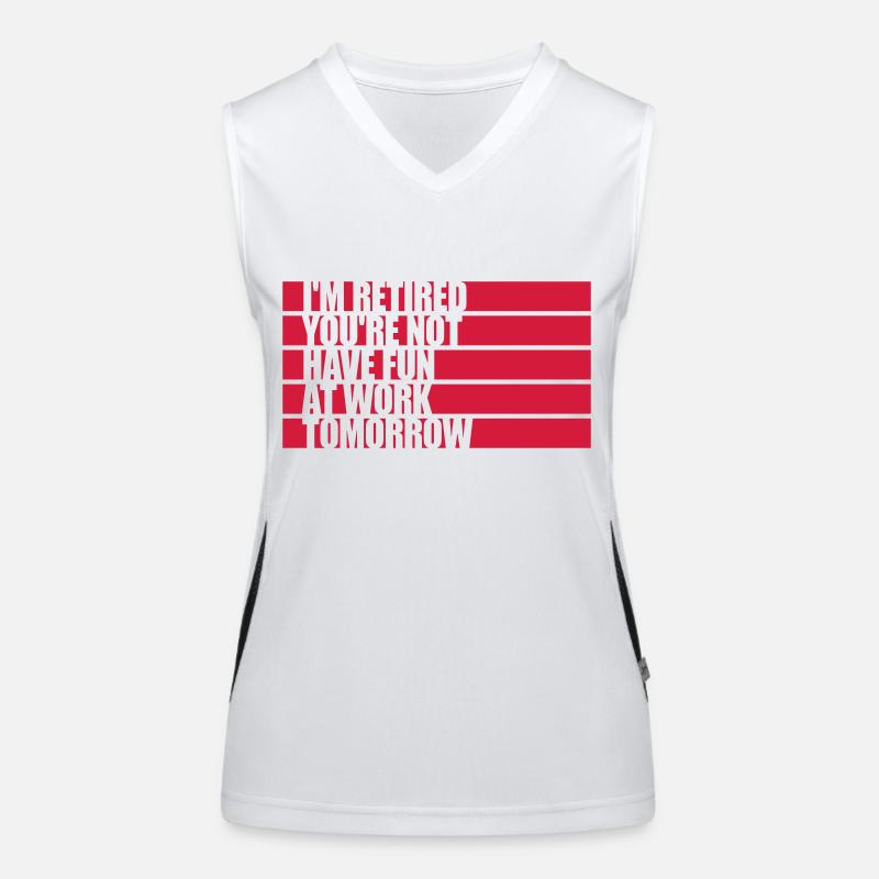 have fun at work Funktionelles Kontrast-Tank Top für Frauen
