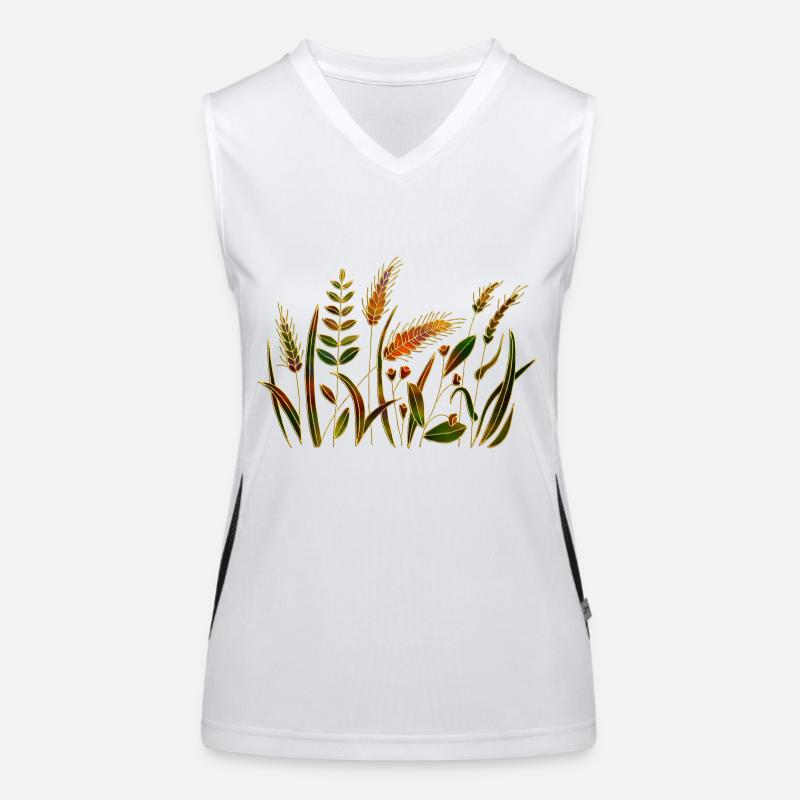 Pflanzen Funktionelles Kontrast-Tank Top für Frauen