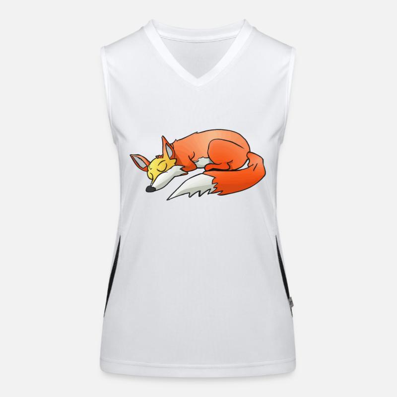 Sleeping Fox Chemise de couchage Fox Lover Débardeur respirant contrasté Femme