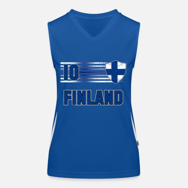 Équipe de Finlande de football Débardeur respirant contrasté Femme