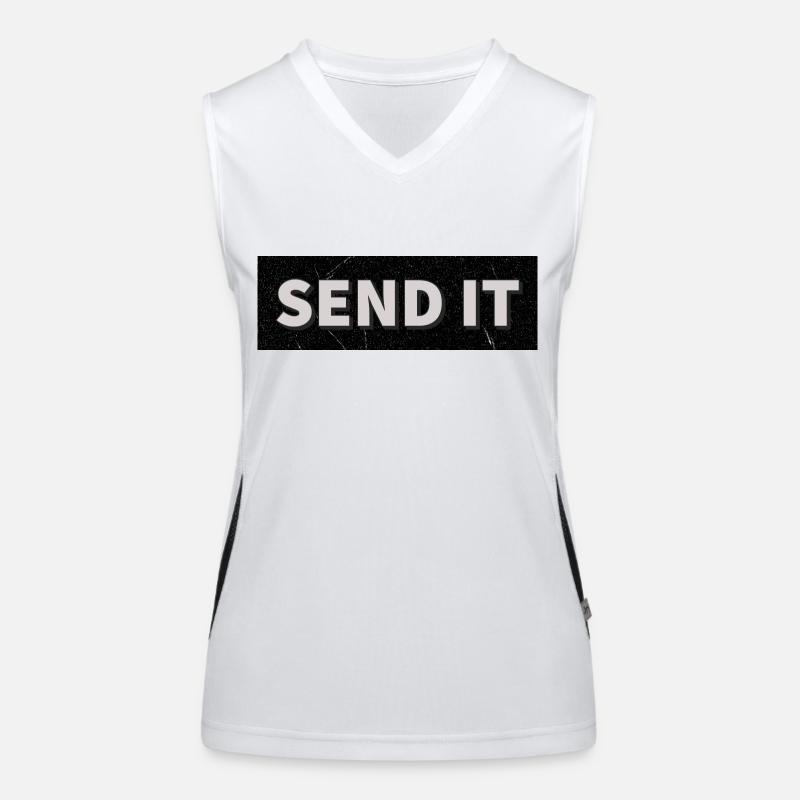 Logo de la boîte SEND IT Débardeur respirant contrasté Femme