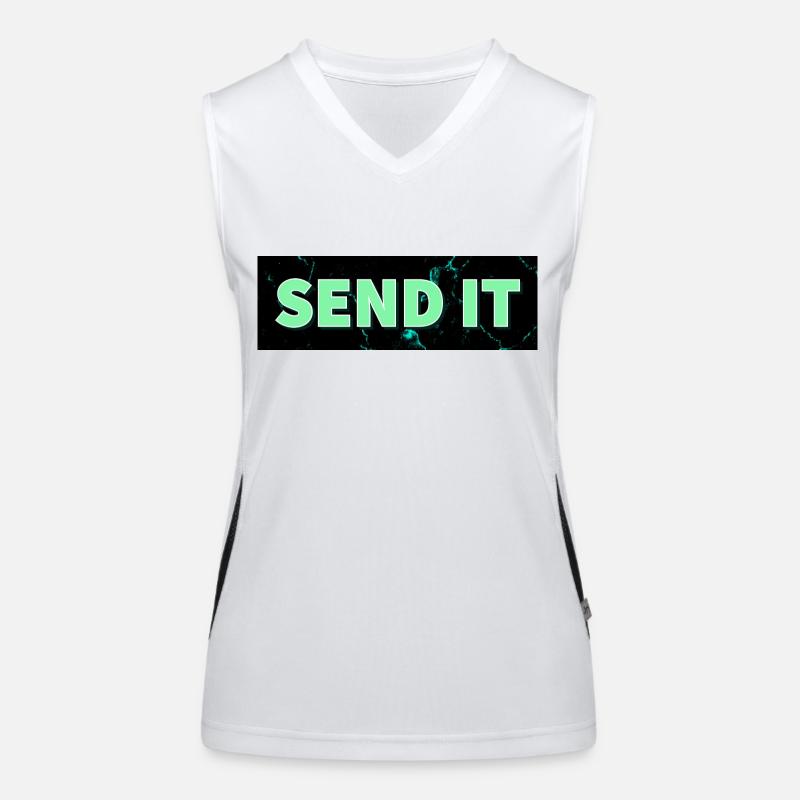 Logo de la boîte SEND IT Débardeur respirant contrasté Femme