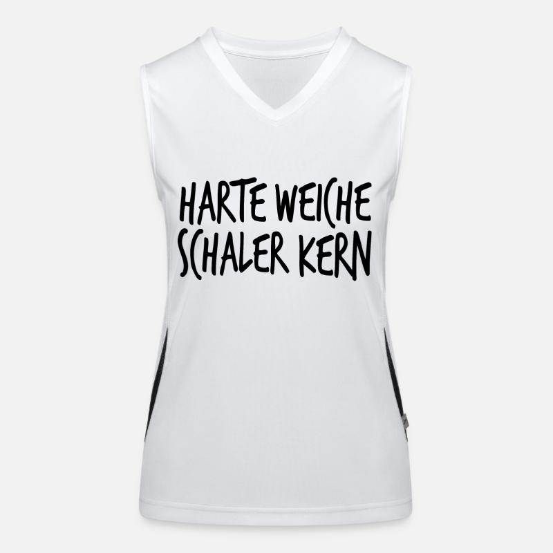 Harte Weiche Schaler Kern Funktionelles Kontrast-Tank Top für Frauen