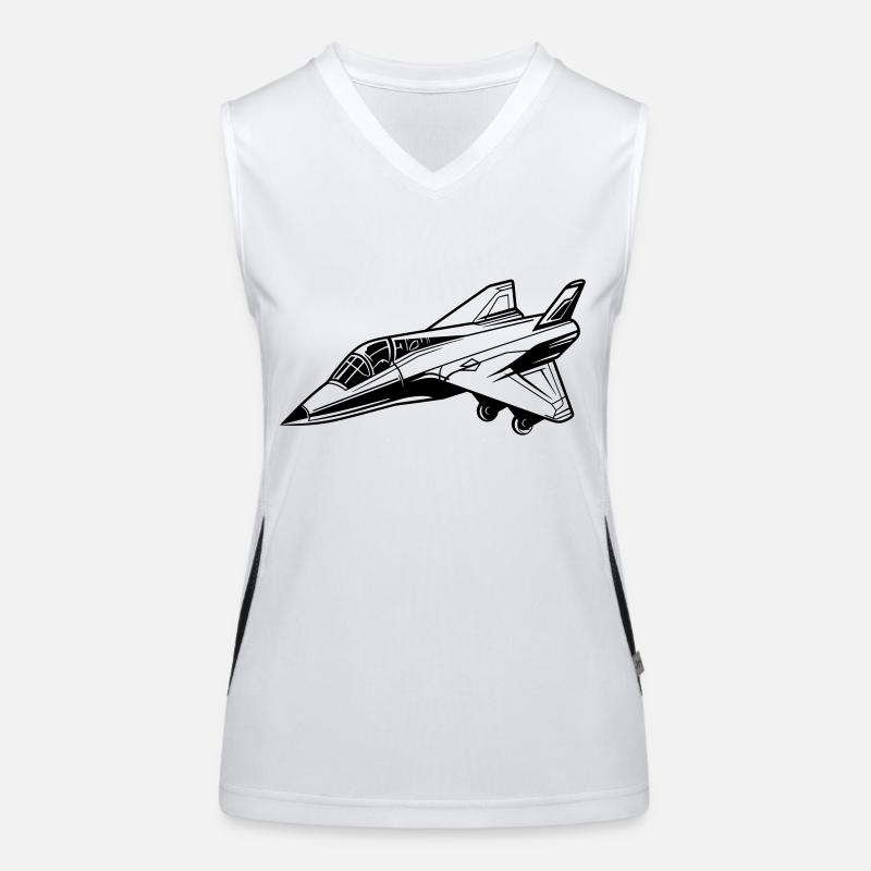 Avion de chasse Débardeur respirant contrasté Femme