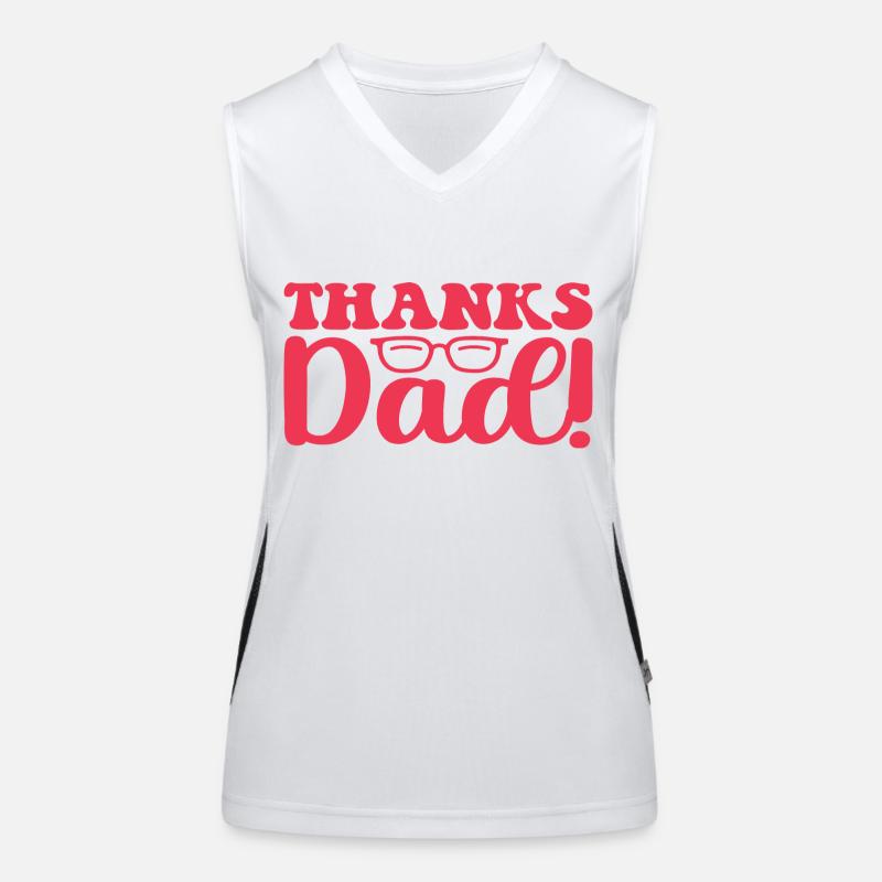 Thanks Dad! Funktionelles Kontrast-Tank Top für Frauen