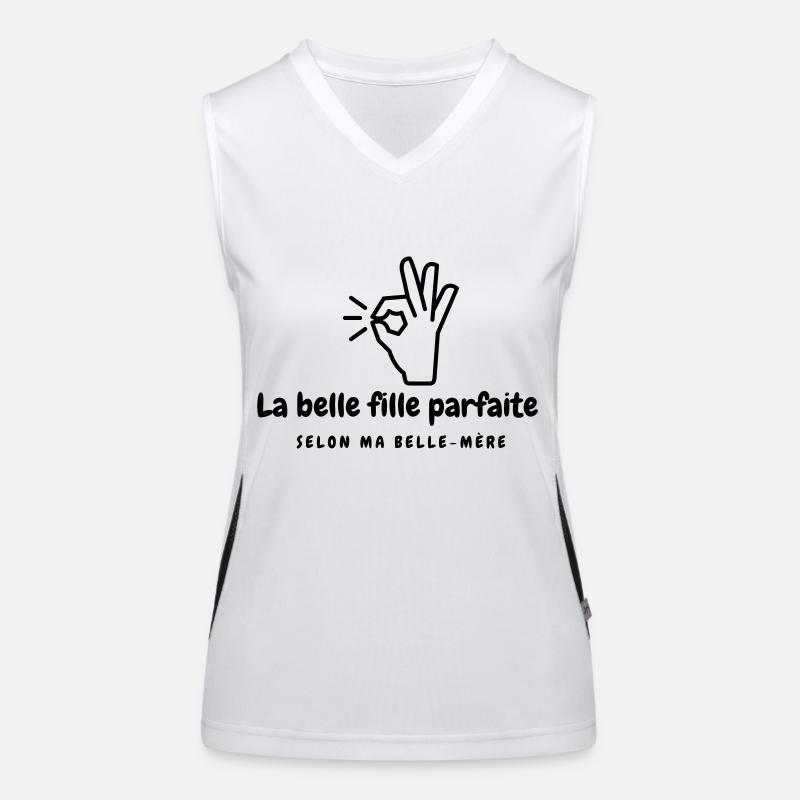 Belle fille parfaite Débardeur respirant contrasté Femme