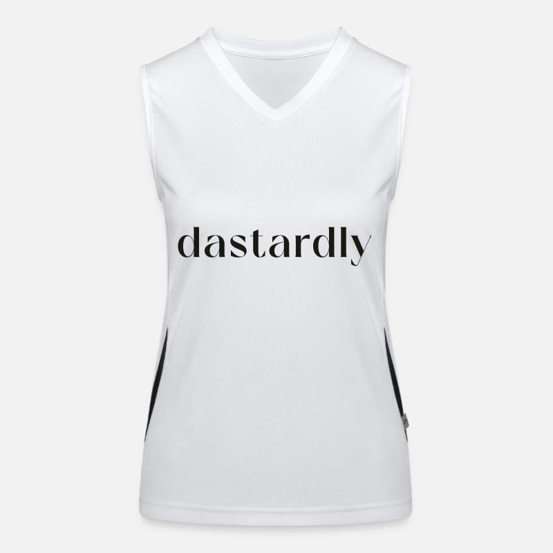 Design en un mot | Conception typographique ignoble Débardeur respirant contrasté Femme