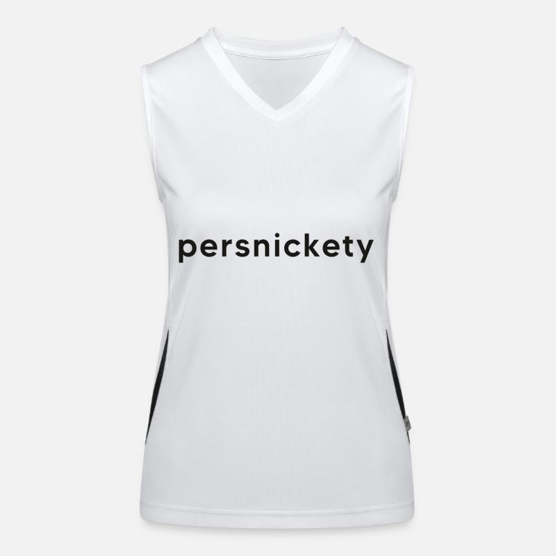 Design en un mot | persnickety Conception typographique Débardeur respirant contrasté Femme