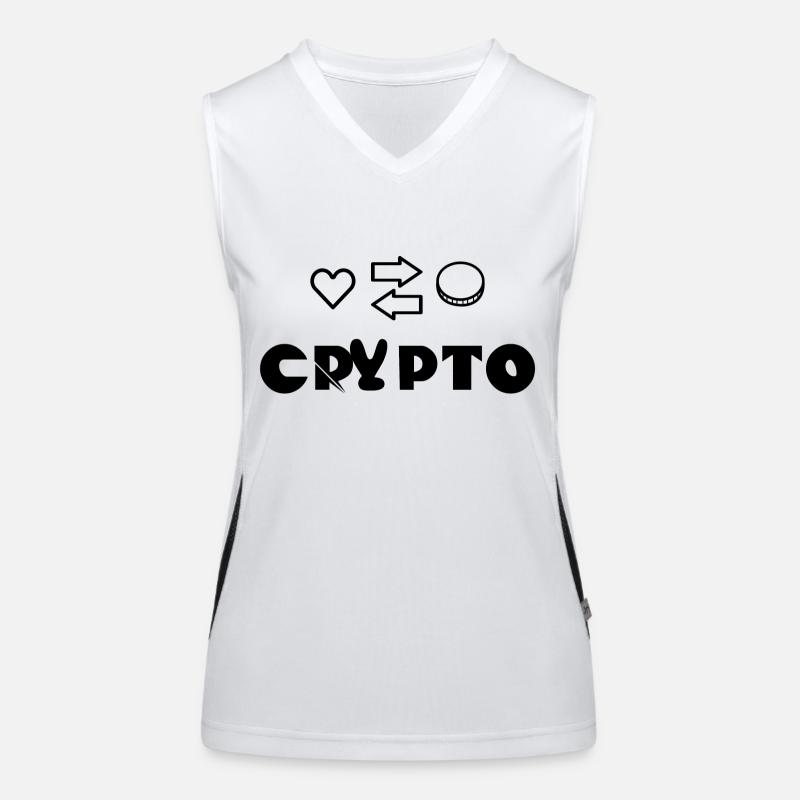 Crypto Bitcoin Trading Funktionelles Kontrast-Tank Top für Frauen