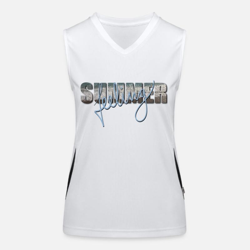 Summerfeeling - Meer, Sonne, Strand Funktionelles Kontrast-Tank Top für Frauen
