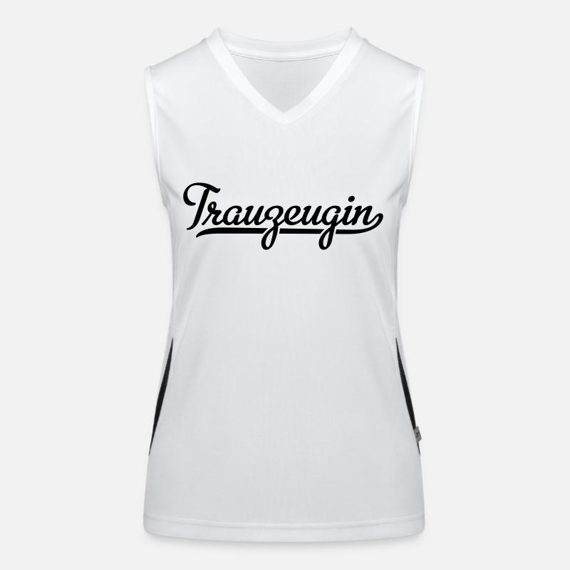 Trauzeugin Funktionelles Kontrast-Tank Top für Frauen