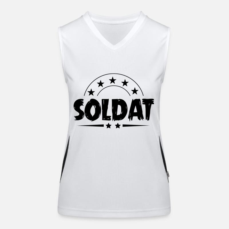 Soldat Beruf Funktionelles Kontrast-Tank Top für Frauen