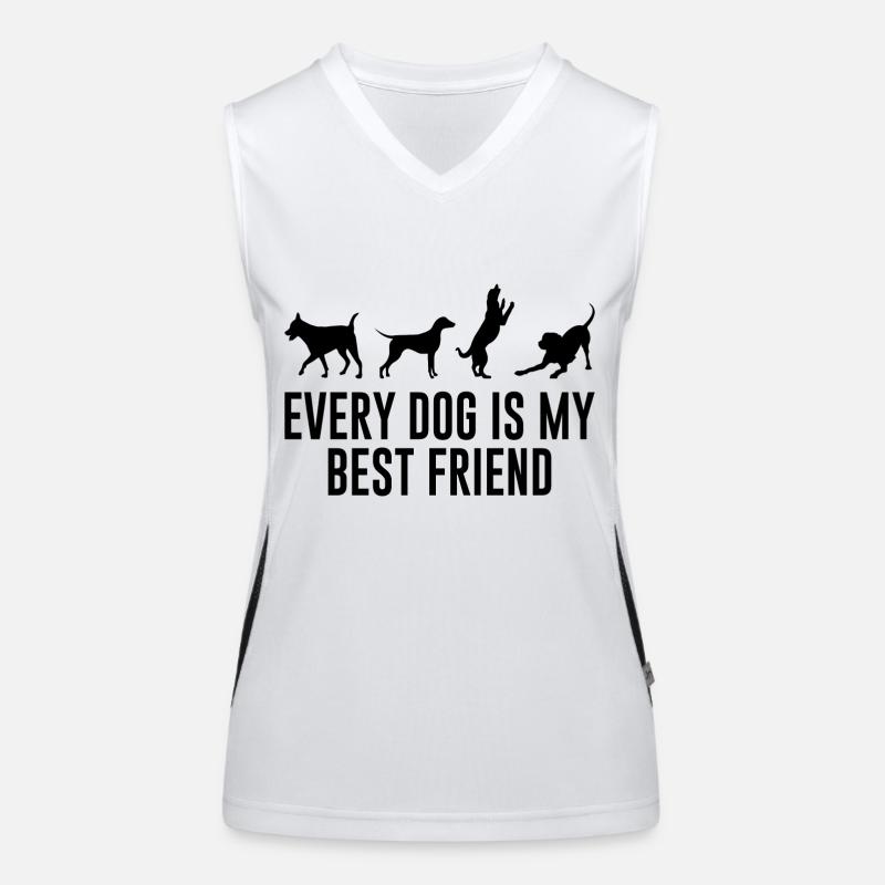Hund Cooler Spruch Hunde Funktionelles Kontrast-Tank Top für Frauen