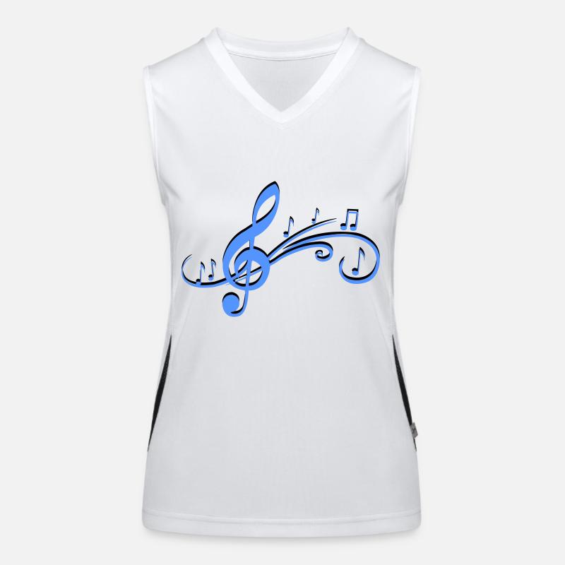 Sheet Music Game Women's Functional Contrast Tank Top
