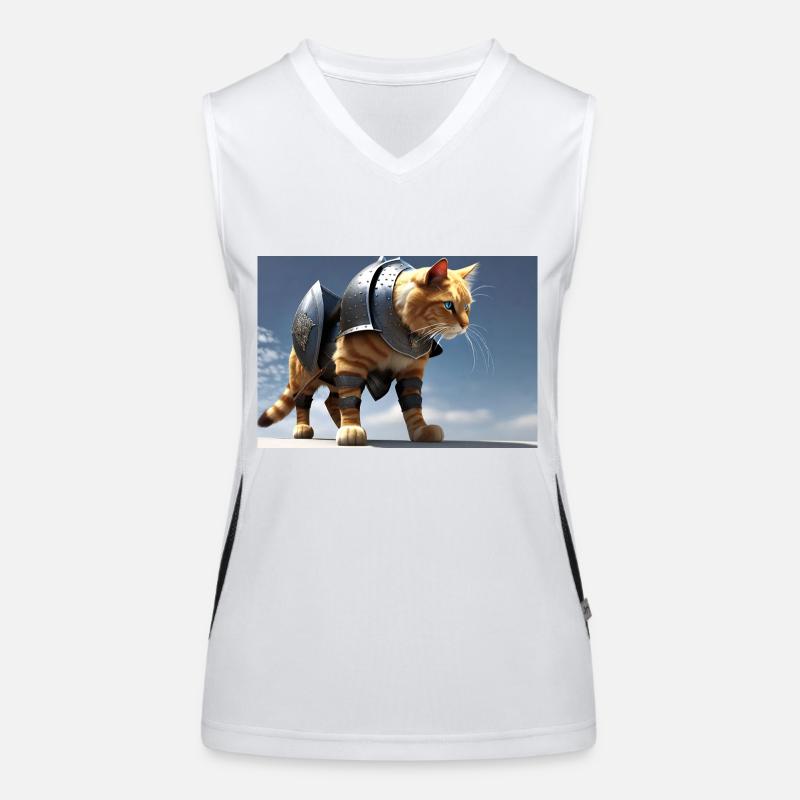 Ritterkatze I Funktionelles Kontrast-Tank Top für Frauen